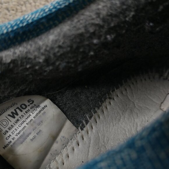 Allbirds Tree Dasher Womens Size 10.5 Running Shoes Blue NO INSOLES - Picture 3 of 9